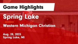 Spring Lake  vs Western Michigan Christian  Game Highlights - Aug. 28, 2023