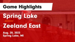 Spring Lake  vs Zeeland East  Game Highlights - Aug. 28, 2023