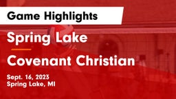 Spring Lake  vs Covenant Christian  Game Highlights - Sept. 16, 2023