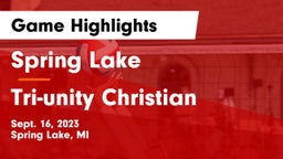 Spring Lake  vs Tri-unity Christian  Game Highlights - Sept. 16, 2023