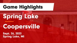 Spring Lake  vs Coopersville  Game Highlights - Sept. 26, 2023