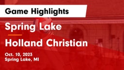 Spring Lake  vs Holland Christian Game Highlights - Oct. 10, 2023