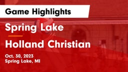 Spring Lake  vs Holland Christian Game Highlights - Oct. 30, 2023