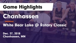 Chanhassen  vs White Bear Lake @ Rotary Classic Game Highlights - Dec. 27, 2018