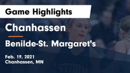 Chanhassen  vs Benilde-St. Margaret's  Game Highlights - Feb. 19, 2021