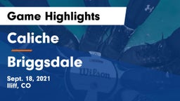 Caliche  vs Briggsdale  Game Highlights - Sept. 18, 2021