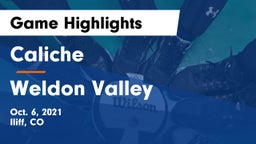 Caliche  vs Weldon Valley Game Highlights - Oct. 6, 2021