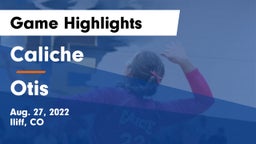Caliche  vs Otis Game Highlights - Aug. 27, 2022