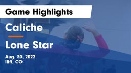 Caliche  vs Lone Star Game Highlights - Aug. 30, 2022