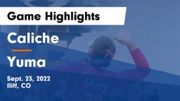 Caliche  vs Yuma Game Highlights - Sept. 23, 2022