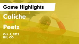 Caliche  vs Peetz Game Highlights - Oct. 4, 2022