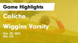 Caliche  vs Wiggins Varsity Game Highlights - Oct. 20, 2022