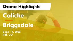 Caliche  vs Briggsdale  Game Highlights - Sept. 17, 2022