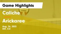 Caliche  vs Arickaree Game Highlights - Aug. 26, 2023
