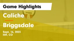 Caliche  vs Briggsdale  Game Highlights - Sept. 16, 2023