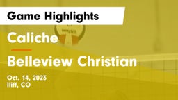 Caliche  vs Belleview Christian  Game Highlights - Oct. 14, 2023