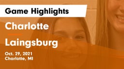 Charlotte  vs Laingsburg  Game Highlights - Oct. 29, 2021