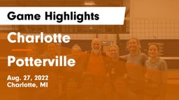 Charlotte  vs Potterville  Game Highlights - Aug. 27, 2022