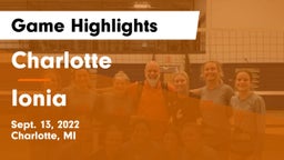 Charlotte  vs Ionia  Game Highlights - Sept. 13, 2022