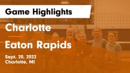 Charlotte  vs Eaton Rapids  Game Highlights - Sept. 20, 2022