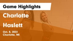 Charlotte  vs Haslett  Game Highlights - Oct. 8, 2022