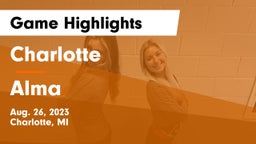 Charlotte  vs Alma  Game Highlights - Aug. 26, 2023
