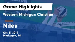Western Michigan Christian  vs Niles  Game Highlights - Oct. 5, 2019