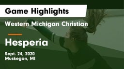 Western Michigan Christian  vs Hesperia Game Highlights - Sept. 24, 2020