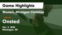 Western Michigan Christian  vs Onsted  Game Highlights - Oct. 3, 2020