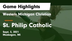 Western Michigan Christian  vs St. Philip Catholic  Game Highlights - Sept. 3, 2021