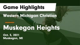Western Michigan Christian  vs Muskegon Heights Game Highlights - Oct. 5, 2021