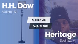 Matchup: H.H. Dow  vs. Heritage  2018
