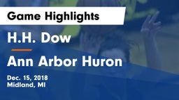 H.H. Dow  vs Ann Arbor Huron Game Highlights - Dec. 15, 2018