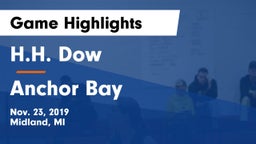H.H. Dow  vs Anchor Bay  Game Highlights - Nov. 23, 2019