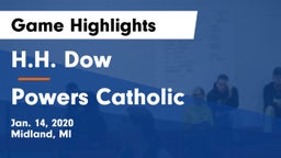 H.H. Dow  vs Powers Catholic  Game Highlights - Jan. 14, 2020