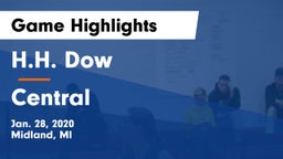 H.H. Dow  vs Central  Game Highlights - Jan. 28, 2020