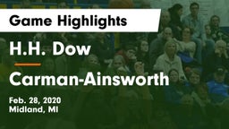 H.H. Dow  vs  Carman-Ainsworth   Game Highlights - Feb. 28, 2020