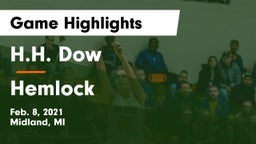 H.H. Dow  vs Hemlock  Game Highlights - Feb. 8, 2021