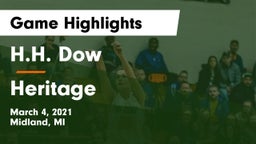 H.H. Dow  vs Heritage  Game Highlights - March 4, 2021