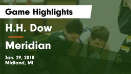 H.H. Dow  vs Meridian  Game Highlights - Jan. 29, 2018