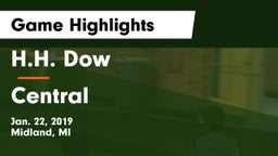 H.H. Dow  vs Central  Game Highlights - Jan. 22, 2019