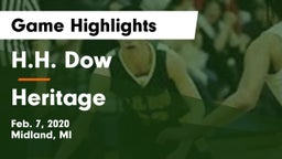 H.H. Dow  vs Heritage  Game Highlights - Feb. 7, 2020