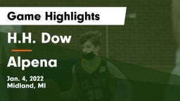 H.H. Dow  vs Alpena  Game Highlights - Jan. 4, 2022
