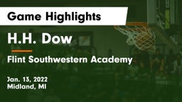 H.H. Dow  vs Flint Southwestern Academy Game Highlights - Jan. 13, 2022