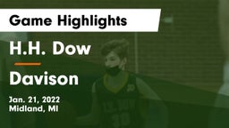 H.H. Dow  vs Davison  Game Highlights - Jan. 21, 2022