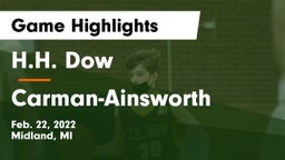 H.H. Dow  vs  Carman-Ainsworth   Game Highlights - Feb. 22, 2022