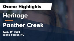Heritage  vs Panther Creek  Game Highlights - Aug. 19, 2021