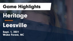 Heritage  vs Leesville Game Highlights - Sept. 1, 2021