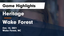 Heritage  vs Wake Forest  Game Highlights - Oct. 14, 2021