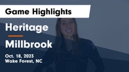 Heritage  vs Millbrook  Game Highlights - Oct. 18, 2023